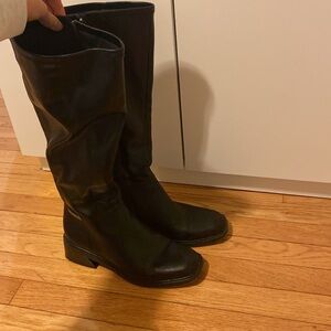 Franco Sarto Black Knee-High Women's Boots